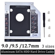 90 95 127mm HDD aluminio SATA III Disco Duro 25 2nd Ssd unidad de disco duro Caddy adaptador para Cd Dvd Rom