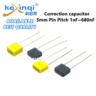 (5pcs) 100V 63V Correction Capacitor 5mm Pin Pitch 1nF 10nF 100nF 1uF 15nF 2.2nF 22nF 4.7nF 47nF 470