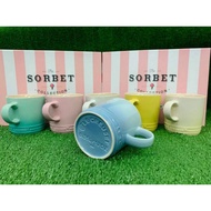 READY STOCK MALAYSIA 💝 LE CREUSET Sorbet Macaron Series 350ml Mug Set Of 6 IN 1