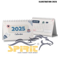 2025 SITTING CALENDAR / 2025 DESK CALENDAR "ILUSTION02"