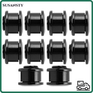 SUSANSTY 10Pcs Chainring Bolts, M8 Lightweight Single Chainring Bolts, Durable Single Speed Aluminum