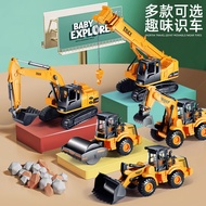 New Style Children's Engineering Vehicle Toys Boy Excavator Bulldozer Stirring Crane Car 2-3 Years O