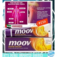Moov Rapid Pain Relief Cream 100g | 50g Quick & Long Lasting Pain Relief Ointment Imported from UAE