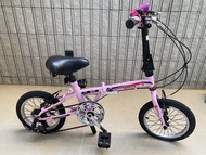 NIPPON  粉紅色摺疊單車