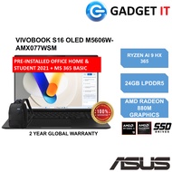 ASUS Vivobook S 14 OLED S 16 OLED M5606W M5406W ( AI 9 365/ 24GB DDR5/ 512GB 4.0/ 14" WUXGA/ 16" 3.2