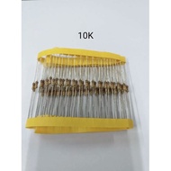 Resistor 1/4 Watt 5% 10K 22K 39K 47K 100k Total Quantity 100 Pieces