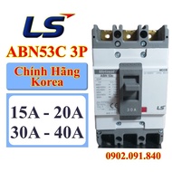 Aptomat 3 pha LS Hàn Quốc MCCB ABN53c át tô mát 3p 15a 20a 30a 40a cầu dao tự động 50A