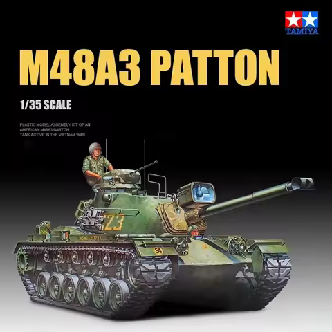 1/35 TAMIYA Model 35120 US M48A3 Barton Medium Tank assembly Scale diy toys Model Kit