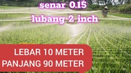 jaring sawah lebar 10 meter Γ panjang 100yds jaring burung lubang 2 inch senar tebal 0.15 jaring bur
