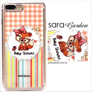 【Sara Garden】客製化 軟殼 蘋果 iphone7plus iphone8plus i7+ i8+ 手機殼 保護套 全包邊 掛繩孔 可愛狐狸寶貝