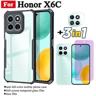Honor X6C Shockproof Phone Case for Honor X 6C X6 C X8C X7C Anti-blue Ray Tempered Glass and Lens Fi