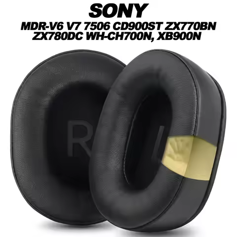 Earphone pads For Sony MDR-V6 V7 7506 CD900ST ZX770BN ZX780DC WH-CH700N, XB900N replacement Earpads 