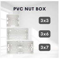 PVC Box Surface Nut Box/ Electrical Box/ Base 3x3 / 3x7 / 3x10 / 3X6 /3X13