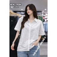 Short Sleeve Loose Shirt - The Blues 23-N59