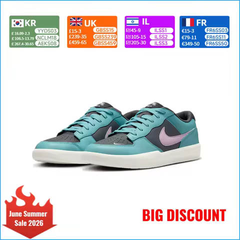 Nike SB Force 58 PRM L Men's Skateboarding Shoes Premium Suede Upper Classic Retro Style Cushioned S