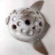 曼波陶魚雙用筆插壁飾