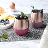 美國HYDY雙層隨行保溫杯 | 桑格莉亞-蜜粉金 240ml