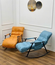 Ghế lười ghế thư giãn chân sắt nệm dài hệ treo cực êm