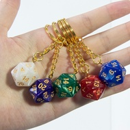 Dice Keychain Acrylic Dice Keychain Fortunate Bag Charm Handbag Pendant Multipurpose Accessories