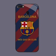 HK-20 FC Barcelona Glass Casing for OPPO Realme F7 A7 A12 F9 A12S A11K F5 A5S 2 Pro