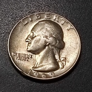 US Washington 1/4 Dollar 1969