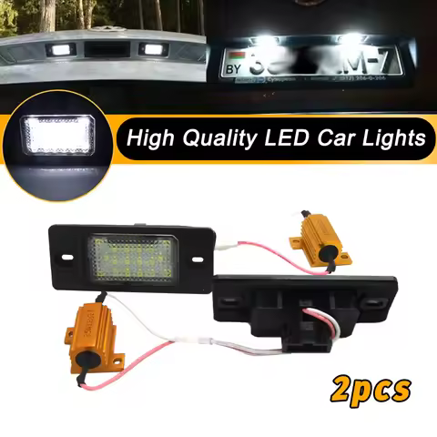 2pcs LED Number License Plate Light Lamp Error Free 1J5943021D 1J5943021A for VW Golf 5 5D Tourning 