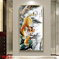 Tranh Laminate Tráng Gương - Tranh Treo Tường Mãnh Hổ Hạ Sơn