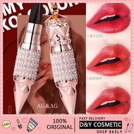 [Ready Stock] AGAG Queen's Scepter 3 waterproof lipstick koreaMoisturizer lipstik long lasting３色口红 lipstic otwoo a student style girl wholesale Valentine's Daymakeup 6622