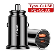 Baseus Car charger type c 45W fast charging For Xiaomi Realme Huawei Samsung Poco Scp QC4.0 QC3.0 ca