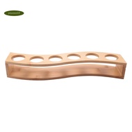 Shot Glass Holder Set-1Oz/30Ml Shot Glass Set Bamboo Shot Glass Holder, 6Pcs Shot Glass Set, Perfect
