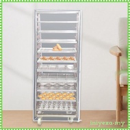 [IniyexaMY] Clear PVC Bun Pan Rack Cover Dustproof Protective Baking Shelf Cover for Kitchen Storage