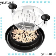 YNATURAL Chicken Shredder Tool, Meat Breast Shredding Visible Lid Meat Shredding|Quality Rotating Ki