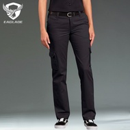 Eaglade Tactical Cargo Pants for Women in Black