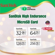 SanDisk High Endurance Class 10 U3 V30 microSD Card (32GB/64GB/128GB/256GB)