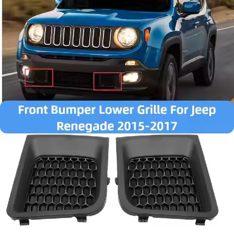 Car Front Left and Right Bumper Lower Grille Insert Bezel Cover Replacement 5XB63LXHAA For Jeep Rene