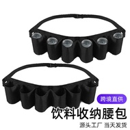 Beverage Storage Waist Bag Belt Storage Bag Can Hold 6 Cans Beverage Beer Belt