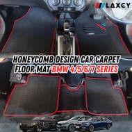 Car BW X5 X6 X7 X1 X3 X4 LAXCY Carpet Honeycomb Floor Mat