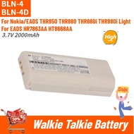 BLN-4 BLN-4D High Quality Walkie Talkie Battery 3.7V 2000mAh for Nokia/EADS THR850 THR880 HR7863AA H