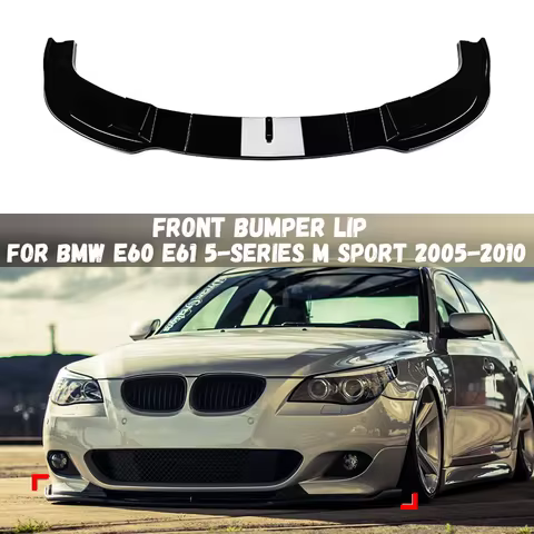 Front Bumper Lip Spoiler Splitter Diffuser Cover For BMW 5 Series E60 E61 523i 525i 528i 530i 535i 5