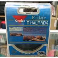 [Jiuhua Photographic Equipment] Lens KENKO 58mm R-HALF ND4 HALF-Side ND Filter Minus 2 Grids ND4