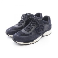 【二手】香奈兒 (Chanel) Coco Mark G39068 男士運動鞋，42碼，絨面革材質。