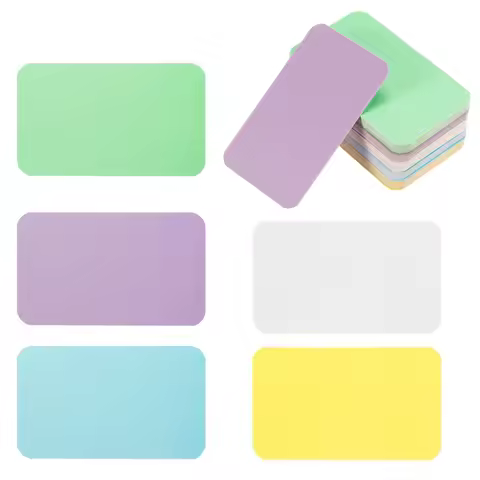 100/200Pcs 3.5"x2" Blank Paper Business Cards Small Index Flash Cards Words Message Note Card Mini P