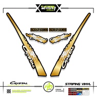 SUZUKI STRIPING CRYSTAL TUNE MOTIFSUZUKI CRYSTAL TUNE CUSTOM STICKER ORIGINAL CRYSTAL MOTORCYCLE BOD