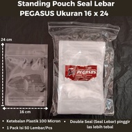 PEGASUS Wide Seal Standing Pouch Size 16 x 24 ZIPLOCK Plastic