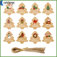 caislongs Christmas Tree Tag Decorations Hanging Gift Tags Paper Vintage