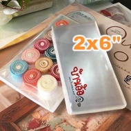 2x6 Inches Clear Glass Bag (No Lid) OPP Size 2x6 Quantity 120 Pieces