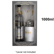 Beluga Noble 1000ml with Caviar Dish Gift Set *caviar not included [Russian Vodka]