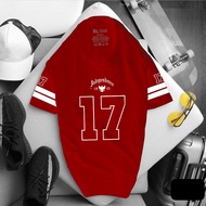 MERAH Mother and Father's Tops, Red and White T-shirts, Pride, Red and White Unisex T-shirts, Hut Ri