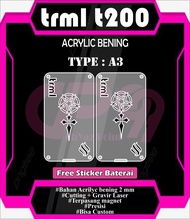 PANEL ACRYLIC BENING CUTTING UNTUK TRML T200
