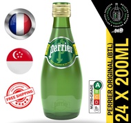 PERRIER ORIGINAL Sparkling Mineral Water 200ML X 24 (GLASS) - FREE DELIVERY within 3 working days!